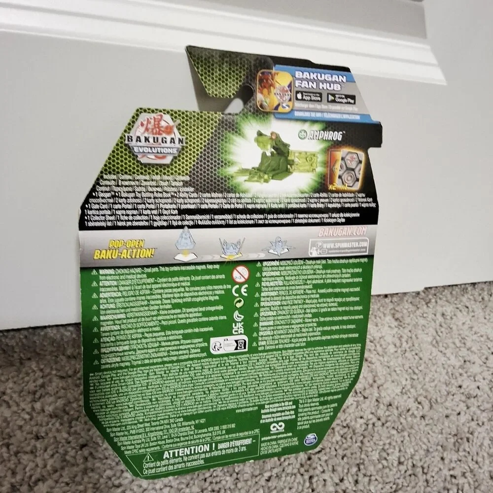 Bakugan Evolutions Geogan Amphrog Action Figure & Collectible Cards Spin Master